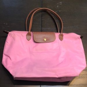 Pink Longchamp bag